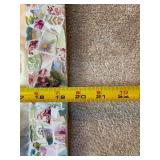 Vintage Mosaic Framed Mirror with Floral Design