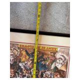 Set of 2 Framed Circus Posters - Barnum & Bailey and Ringling Bros