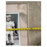 Vintage Framed Photograph of Children on Porch