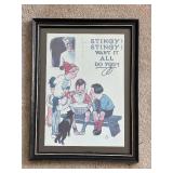 Vintage Cream of Wheat Advertisement Poster in Frame