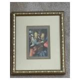 Framed Renaissance Art Print in Ornate Gold Frame