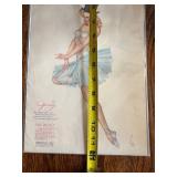 1948 Pin-up Art Calendar Page of January