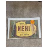 Collectible NEHI Beverage Metal Sign