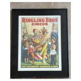 Framed Ringling Bros Circus Poster - The Children