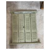Vintage Wooden Decorative Window Picture Frame with Shutters