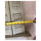 Vintage Wooden Decorative Window Picture Frame with Shutters