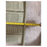 Vintage Wooden Decorative Window Picture Frame with Shutters