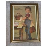 Framed Vintage Sunlight Soap Advertisement Print