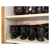 Large Collection of Vintage Avon 1876 Cape Cod Ruby Glassware Dishes