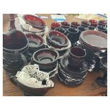Extensive Collection of Vintage Avon 1876 Cape Cod Ruby Red Glass Tableware