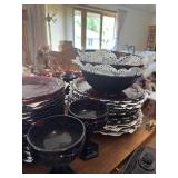 Extensive Collection of Vintage Avon 1876 Cape Cod Ruby Red Glass Tableware