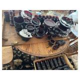 Extensive Collection of Vintage Avon 1876 Cape Cod Ruby Red Glass Tableware