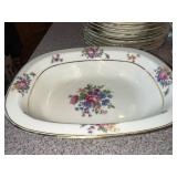 Vintage Bavaria & Syracuse China Dinnerware Set with Floral Design