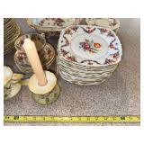 Vintage Bavaria & Syracuse China Dinnerware Set with Floral Design