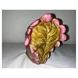 Handcrafted Native American Ceramic Humidor Tobacco Cigar Jar with Removable Lid