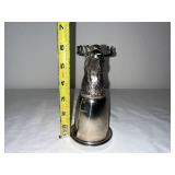 Antique Style Silver Plate Deer Head Stirrup Cup