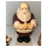 Christmas Ceramic Collectibles Set with Santa, Carolers, and Stein