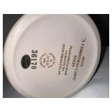 Christmas Ceramic Collectibles Set with Santa, Carolers, and Stein