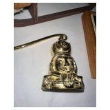 Assorted Christmas Decor including Trees, Bear Statue, Santa, and More