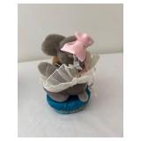 Steiff Circus Performers Hippo Fat Lady Plush with Stand