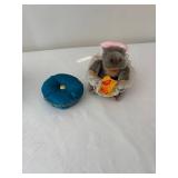 Steiff Circus Performers Hippo Fat Lady Plush with Stand