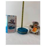 Steiff Circus Performers Hippo Fat Lady Plush with Stand