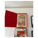 Assortment of Holiday Greeting Cards Including Christmas and Winter Themes