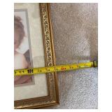 Framed Cherub Kissing Angel Art Print 16" x 14"