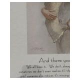 Framed Artwork Print with Inspirational Quote by Moel, 2009