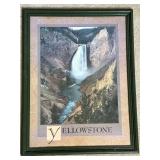 Framed Yellowstone Waterfall Art Print
