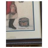 Collection of Framed Santa Claus Christmas Art Prints