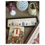 Collection of Framed Santa Claus Christmas Art Prints