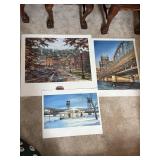 Set of 3 Scenic Stillwater Art Prints by Exclusive Artists