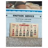 Vintage 1969 Knutson Service Pin-Up Calendar