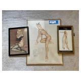 Vintage Vargas Pin-Up Art Collectible Set