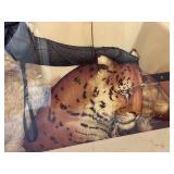 The Creation - Michael Parkes Unique Surrealist Artwork Print with Woman, Leopard, and Owl