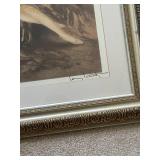 Framed Art Print by Louis Icart - Vintage Nude Study