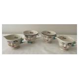 Set of 4 Baileys Winking Face Mugs and Creamer Set