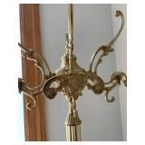 Elegant Brass Coat Rack with Ornate Detailing