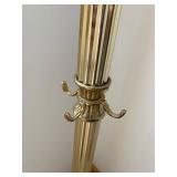Elegant Brass Coat Rack with Ornate Detailing