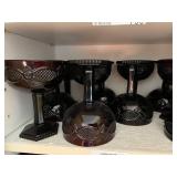 Set of 12 Avon Cape Cod Ruby Glass Goblets