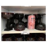 Set of 12 Avon Cape Cod Ruby Glass Goblets