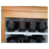 Set of 12 Avon Cape Cod Ruby Glass Goblets