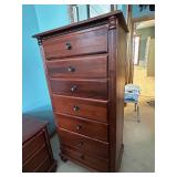 Solid Wood Tall Dresser with 7 Drawers and Classic Design
