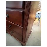 Solid Wood Tall Dresser with 7 Drawers and Classic Design