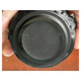 Art Nouveau Vintage Blue Glass Trinket Box with Lid