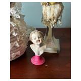 Collection of 3 Vintage Decorative Figurines and Bust Statues