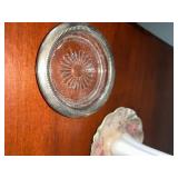 Antique Collection with Porcelain Hatpin RS Holder, Flapper Lady Figurine, and Accessories