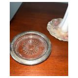 Antique Collection with Porcelain Hatpin RS Holder, Flapper Lady Figurine, and Accessories