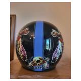 DOT Approved Skull Graphic Motorcycle Helmet with Grateful Dead Graphics